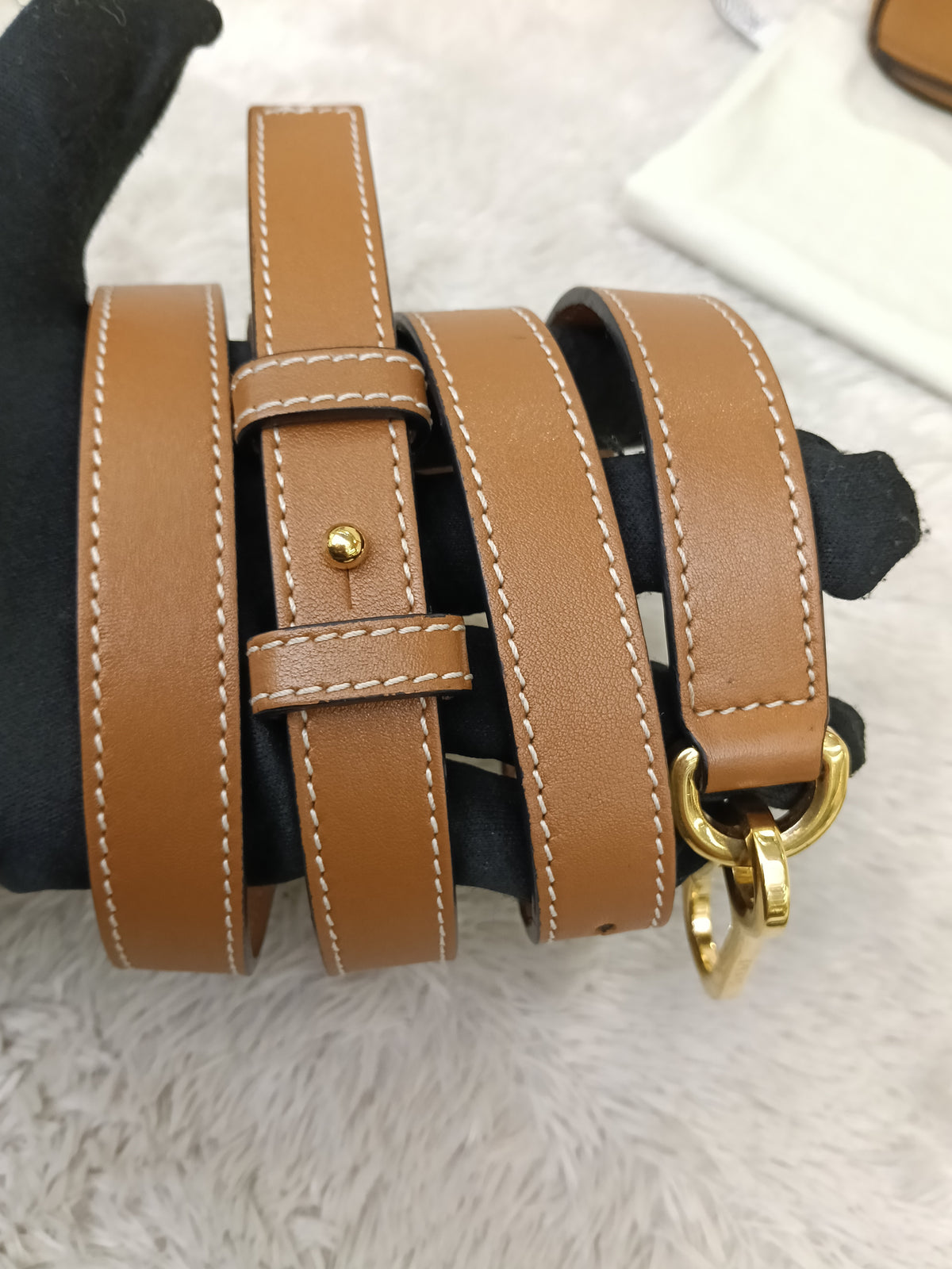 Loewe Puzzle Small Grained Caramel SHW 2020