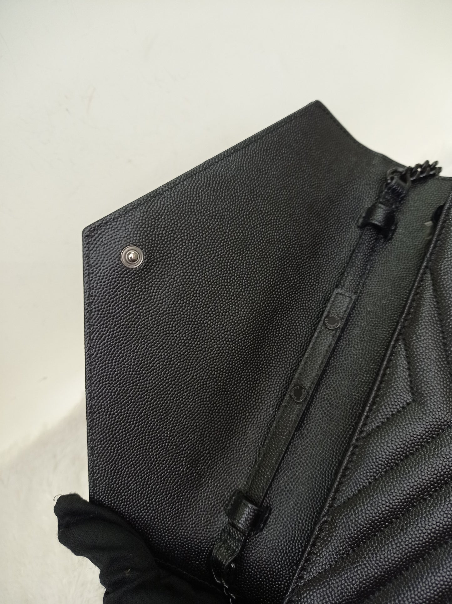 YsL WOC 22 Monogramme Chevron Grained All Black 2022