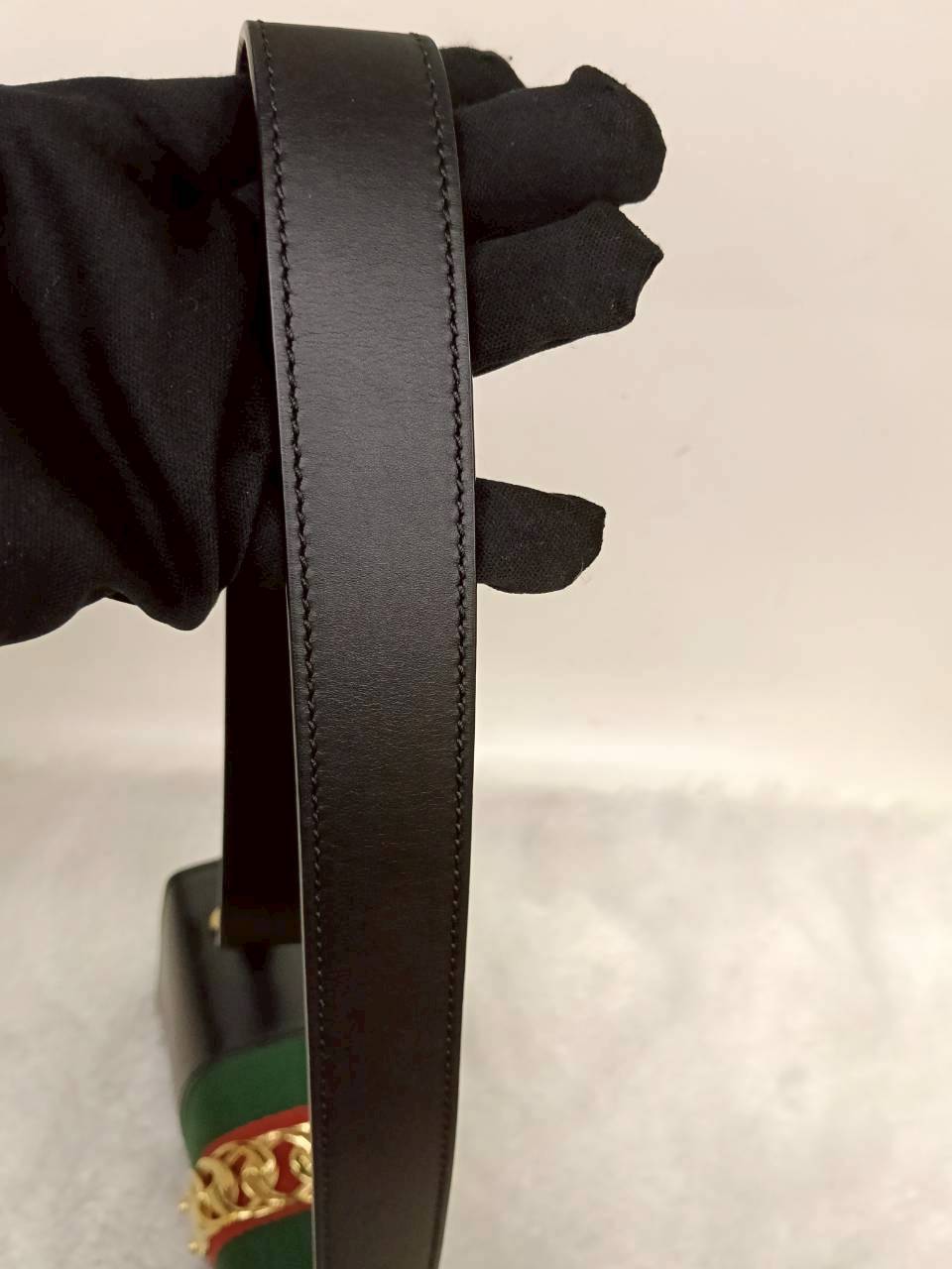 Gucci Sylvie Small Web Calfskin Black GHW