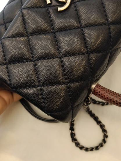 Chanel Coco Handle Small Caviar Dark Navy RHW #21