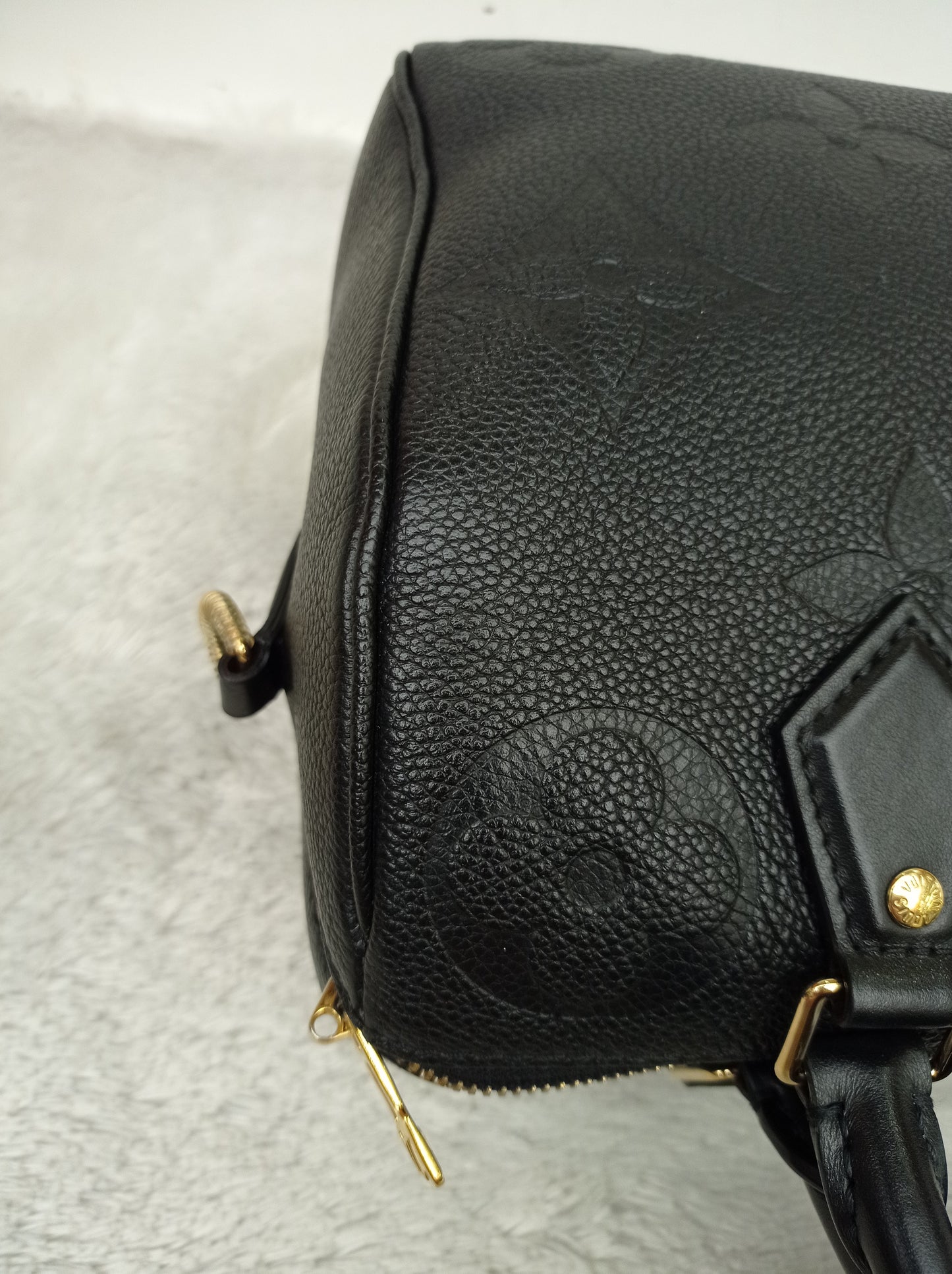 LV Speedy 25 Bandou NV Monogram Empreinte Noir 2023 (CHIP)
