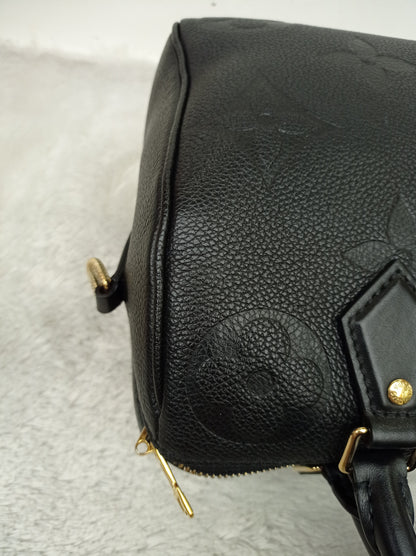 LV Speedy 25 Bandou NV Monogram Empreinte Noir 2023 (CHIP)