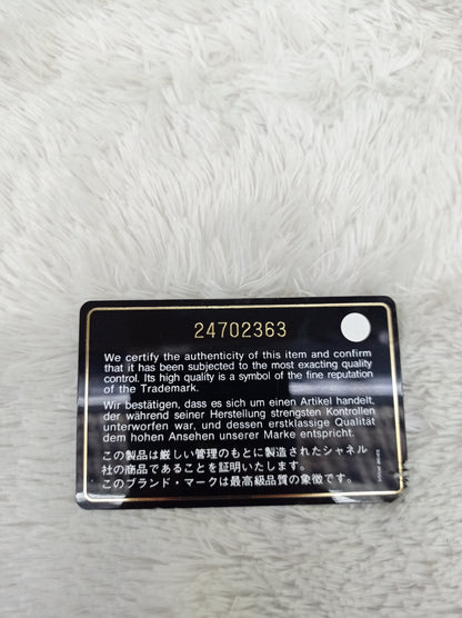Chanel Medium Caviar Dark Blue GHW DF #24