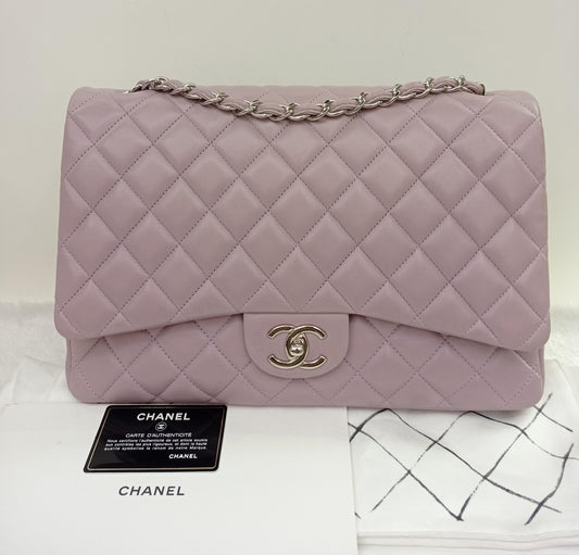 Chanel Maxi Lamb Lilac SHW DF #16