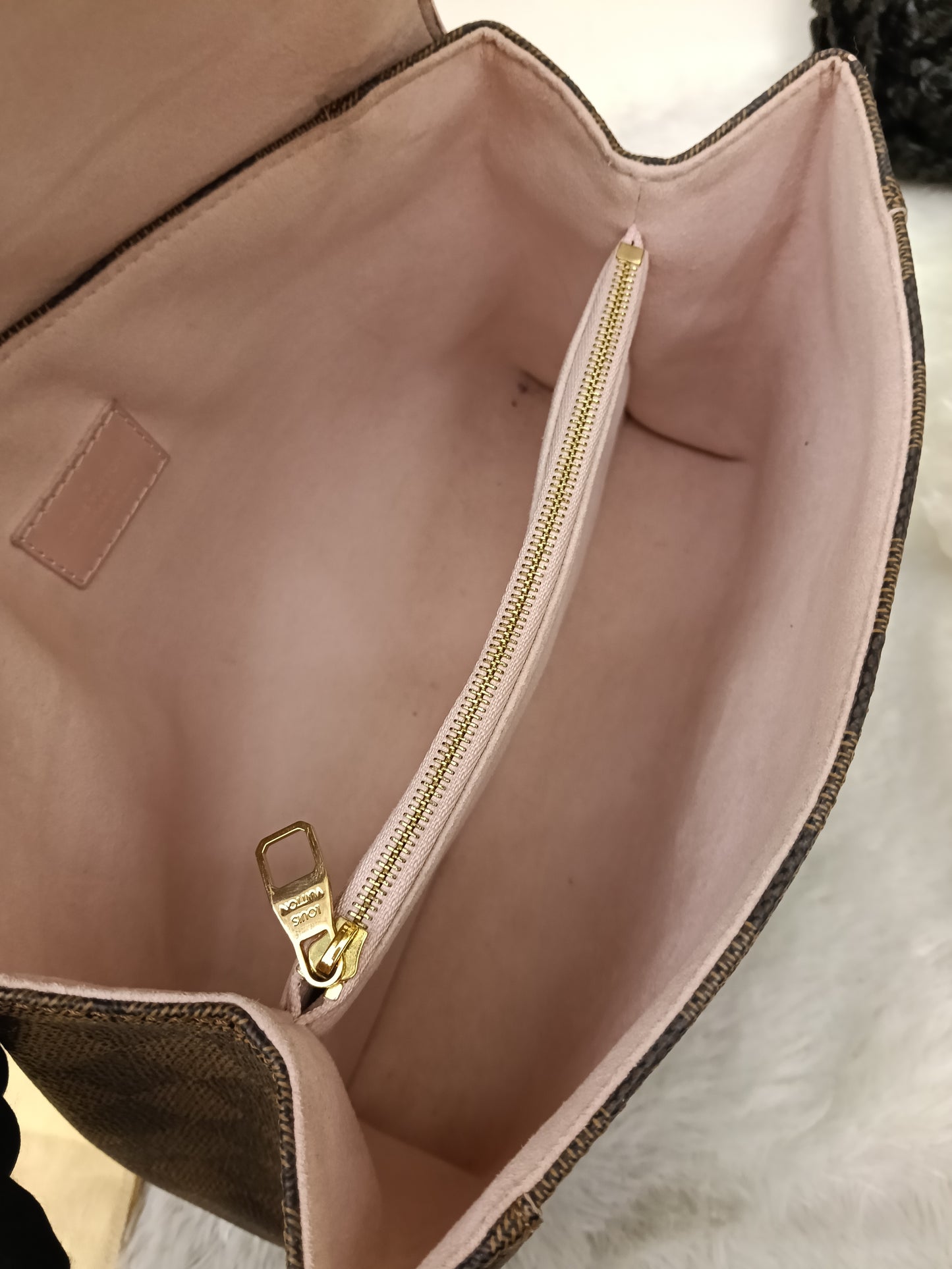 LV Caissa Clutch Damier Rose Ballerine 2016