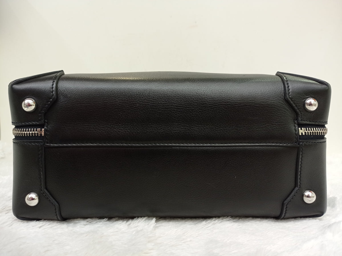 Hermes Sac Maxibox 29 Evergrain Noir PHW #T