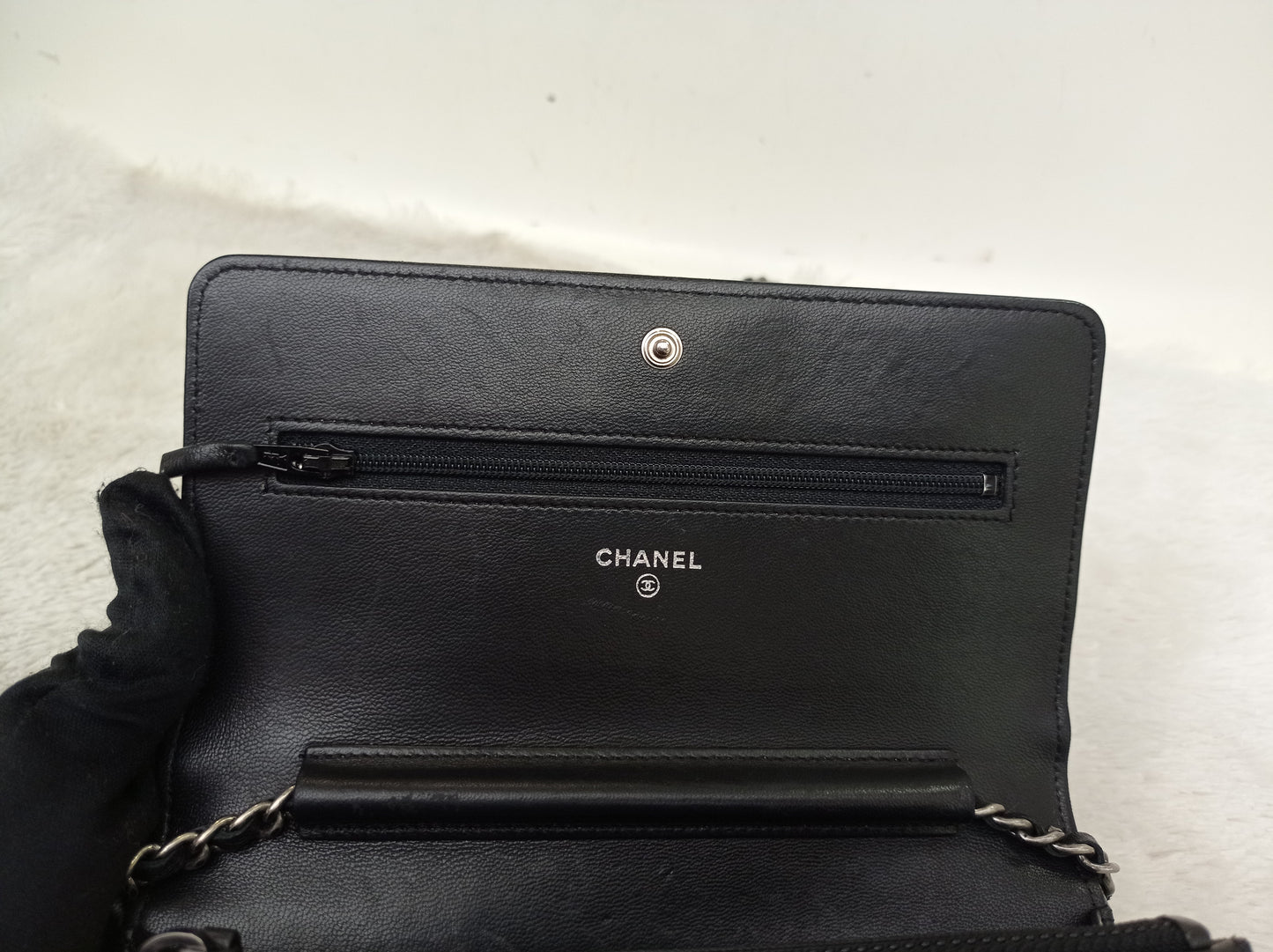 Chanel Boy WOC Lamb Black RHW #20