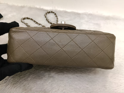 Chanel Mini Rectangular Caviar Khaki SHW SF #17
