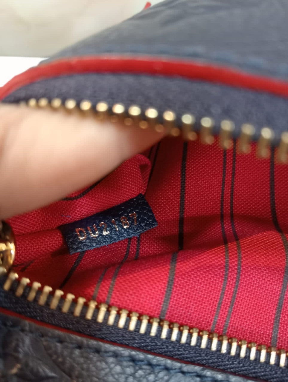 LV Metis MM Monogram Empreinte Marine Rouge 2017