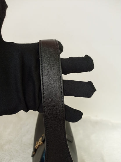 YsL Le 5 A 7 Supple Small Calfskin Black GHW 2024