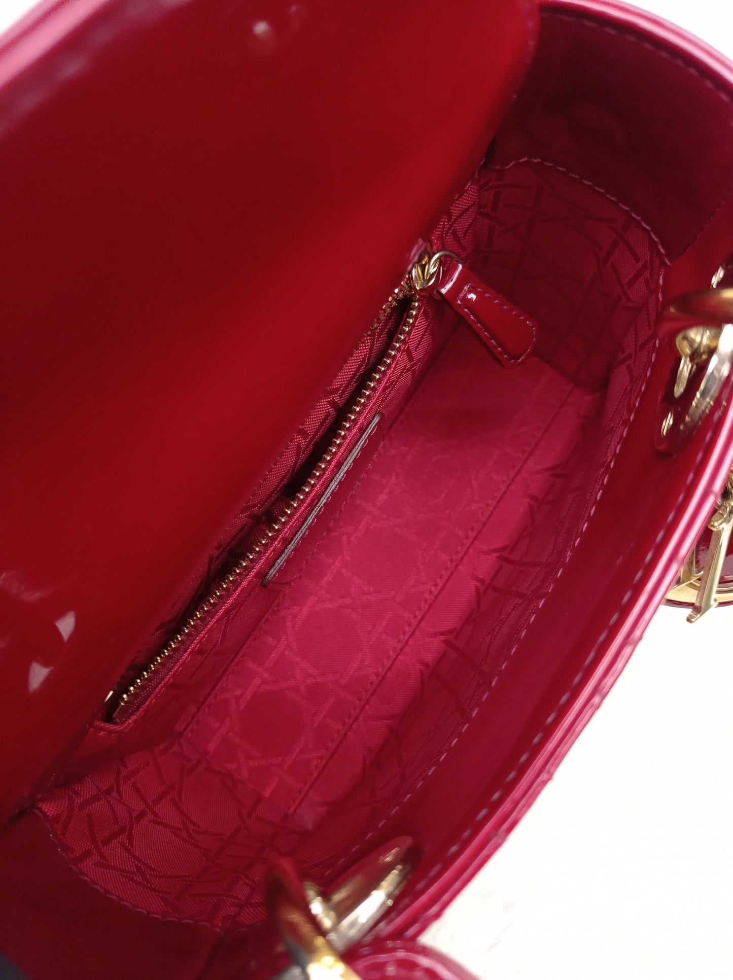 Lady Dior Mini Patent Red GHW 2018