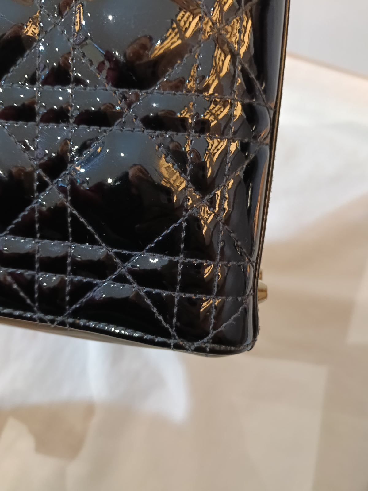Lady Dior Mini Patent Black GHW 2019