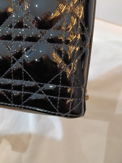 Lady Dior Mini Patent Black GHW 2019