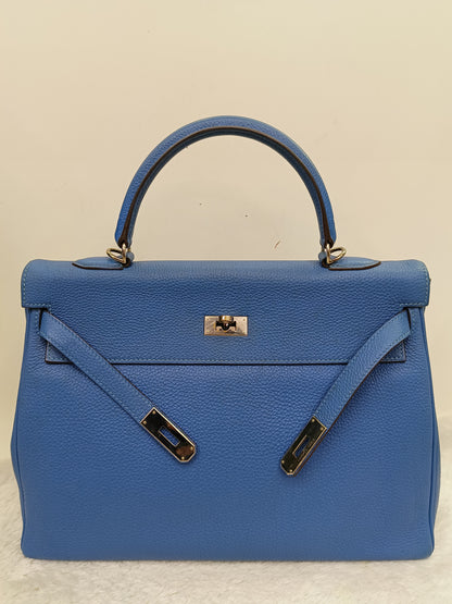 K35 Togo Blue Myconos PHW #O square