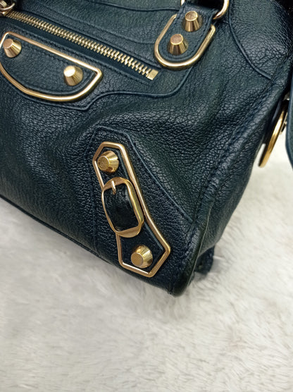 Balenciaga Mini City Edge Emerald GHW