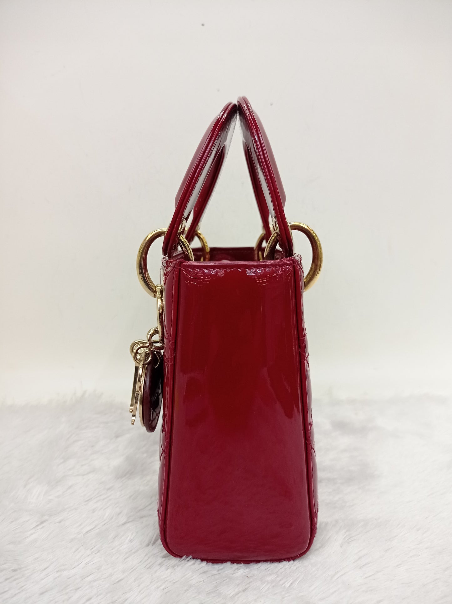 Lady Dior Mini Patent Red GHW 2018