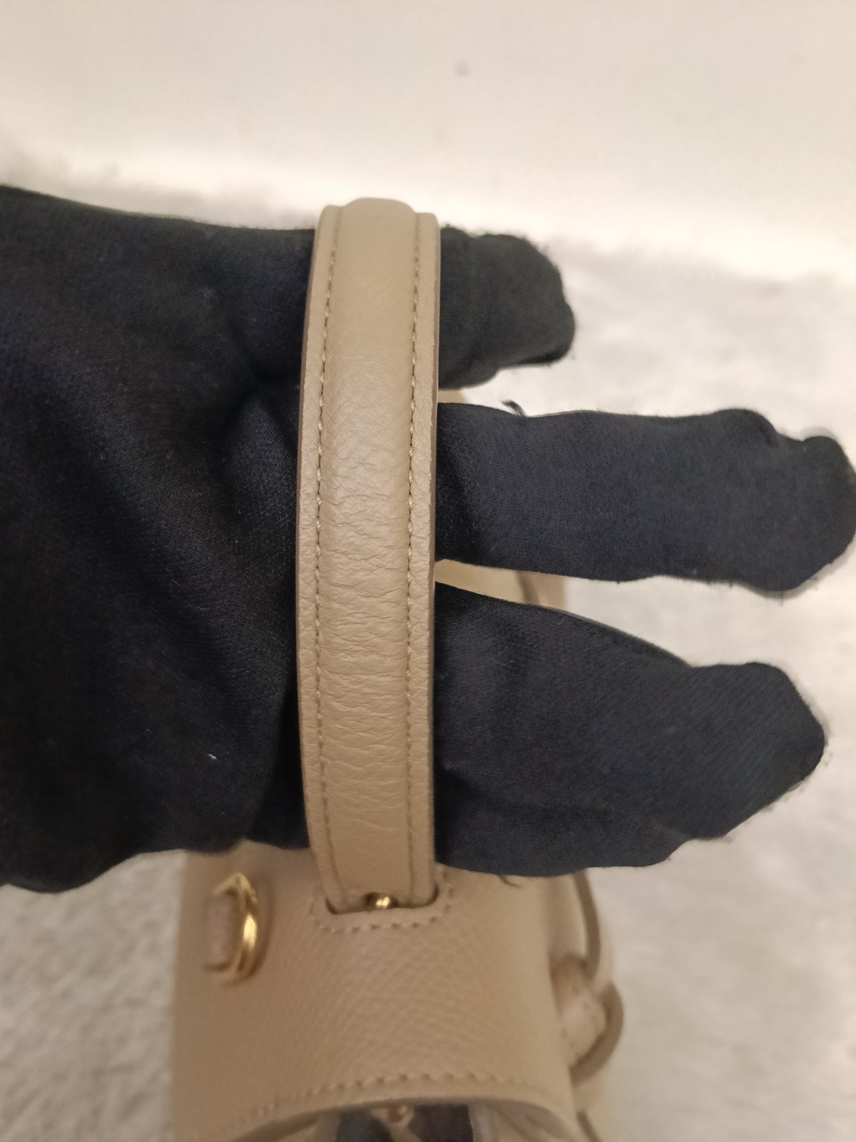 Celine Pico Belt Grained Light Taupe GHW 2020
