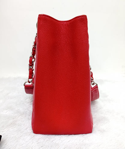 Chanel GST Caviar Red SHW #19