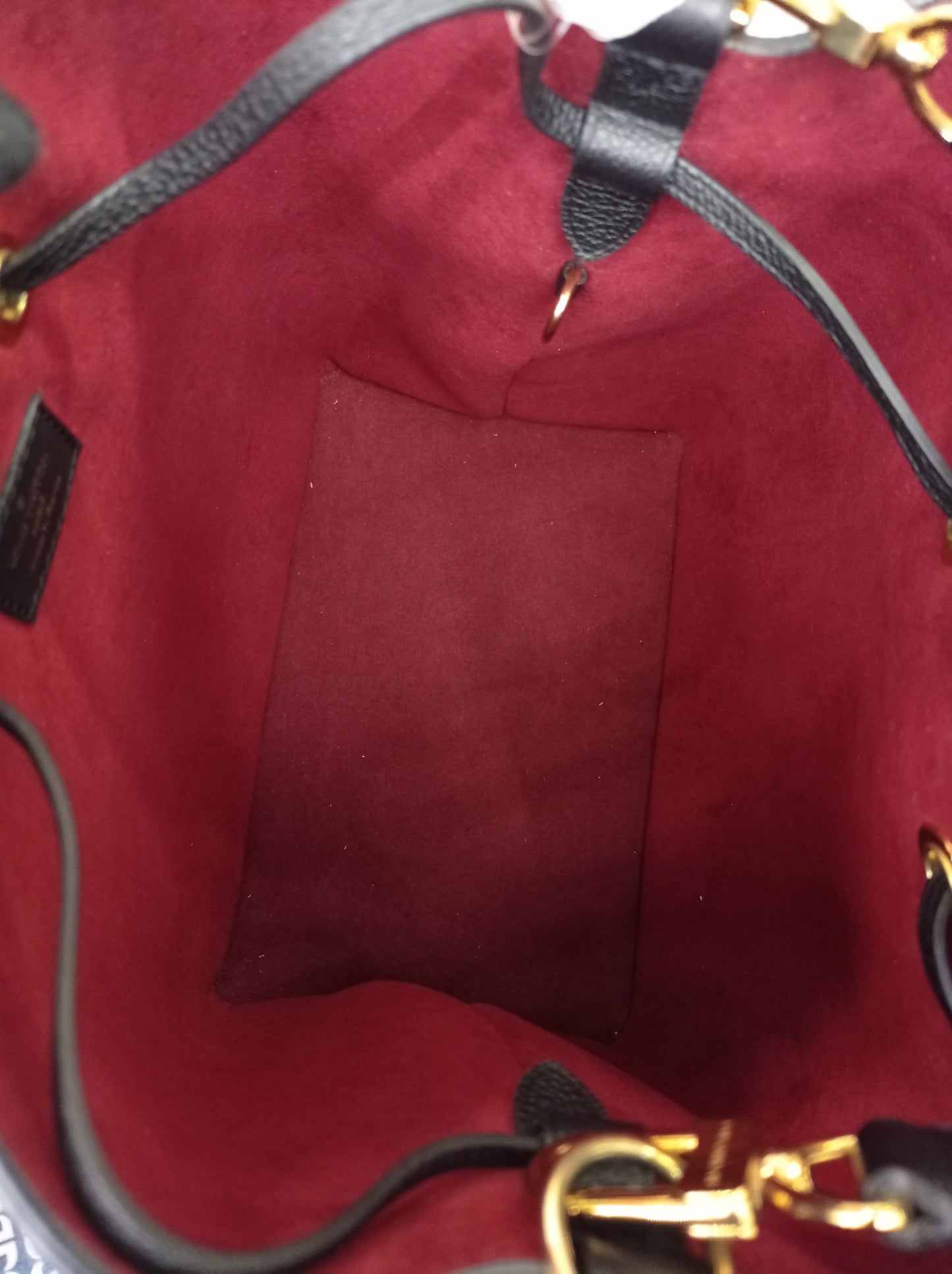 LV Neo Noe MM Monogram Empreinte Noir Creme 2022 (CHIP)
