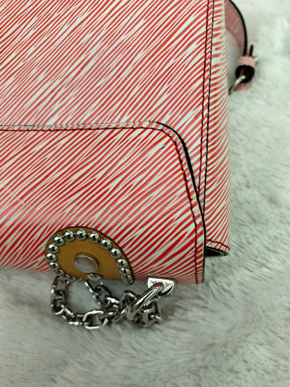 LV Twist MM Epi Studded Denim Red 2017