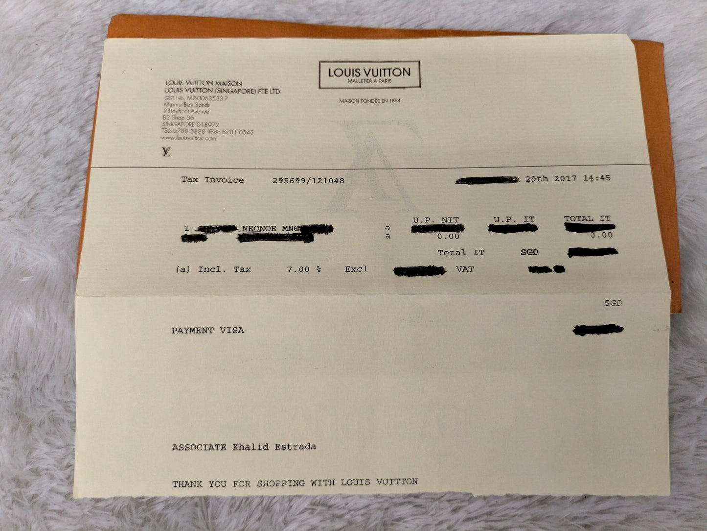 LV Neo Noe Monogram Noir 2017