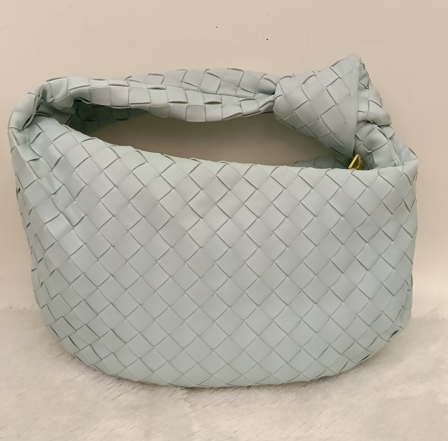 Bottega Veneta Teen Jodie Light Blue GHW