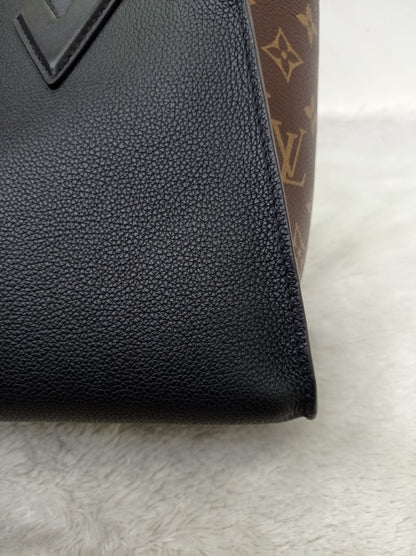 LV On My Side MM Monogram Grained Noir Brown 2019