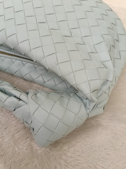 Bottega Veneta Teen Jodie Light Blue GHW