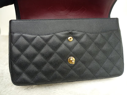 Chanel Jumbo Caviar Black GHW DF #17