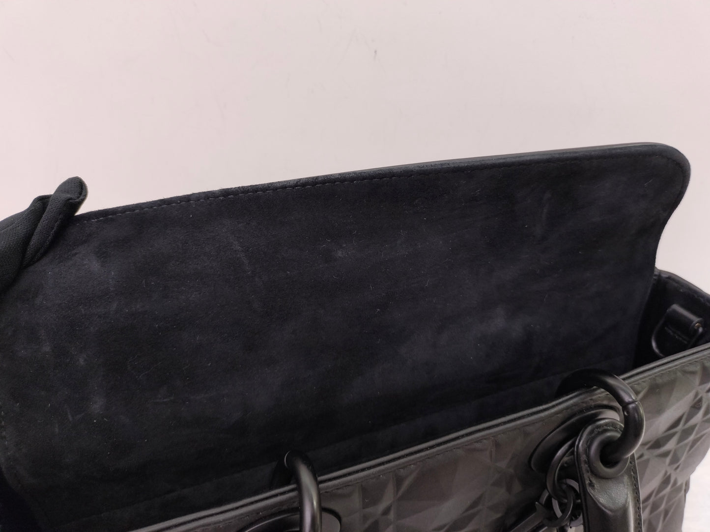 Dior Lady D'Joy Medium Cannage Diamond All Black 2022