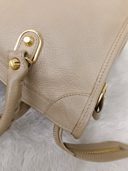 Balenciaga Small City Edge Beige GHW 2019