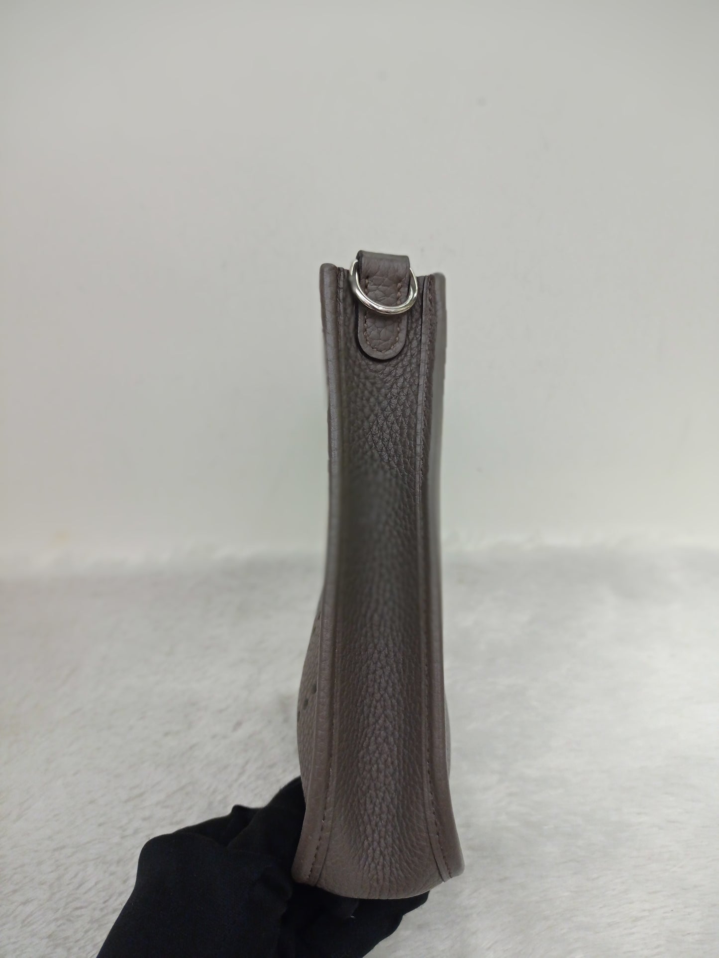 Hermes Mini Evelyne Clem Etain PHW #X