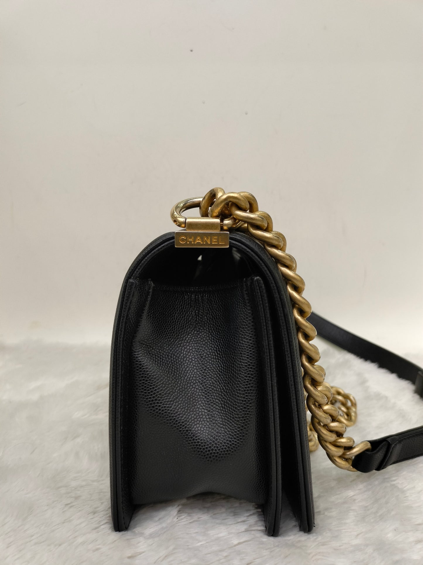 Chanel Boy 25 Caviar Black GHW #27