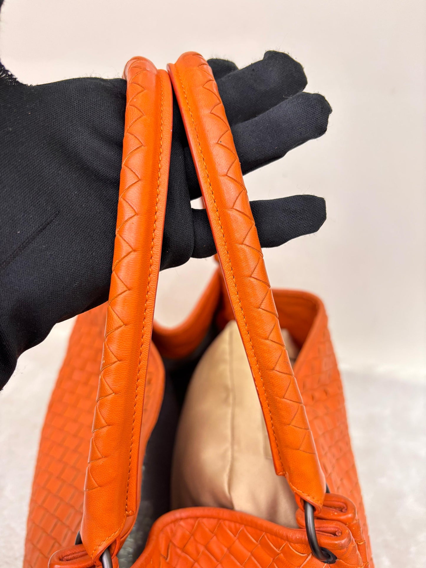 Bottega Veneta Parachute Intrecciato Tote Orange RHW 2011