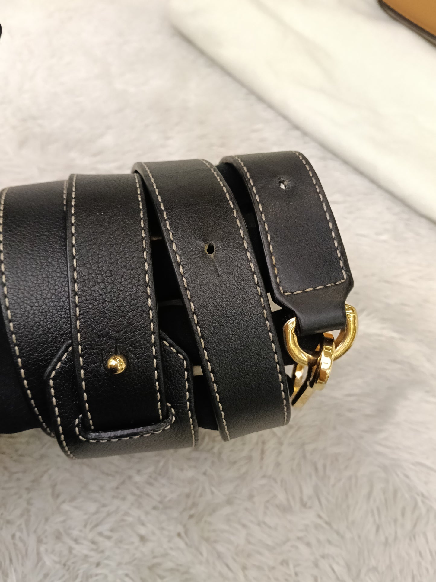 Loewe Puzzle Medium Amber Light Oat Black GHW 2019