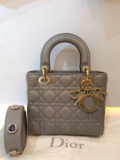 Lady Dior Small Lamb Grey GHW 2019