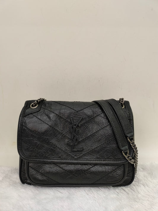 YsL Niki Baby Calfskin Black RHW 2018