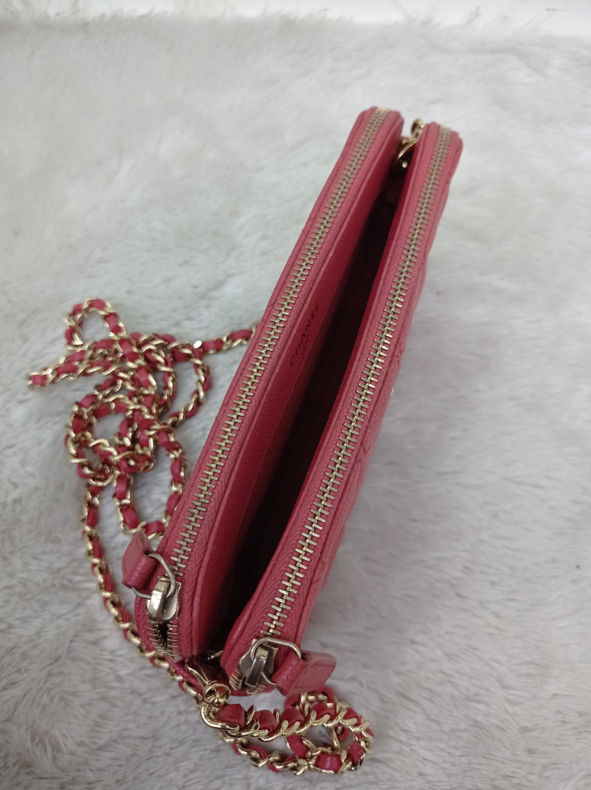 Chanel WOC Double Zip Caviar Pink GHW #23