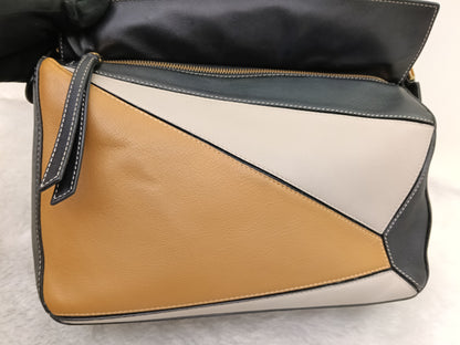 Loewe Puzzle Medium Amber Light Oat Black GHW 2019