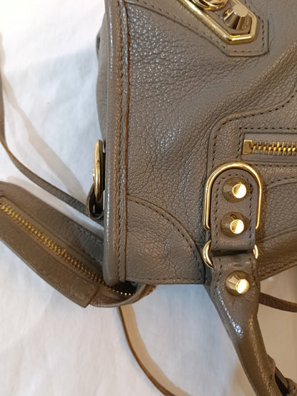 Balenciaga Mini City Edge Mink Grey GHW 2018
