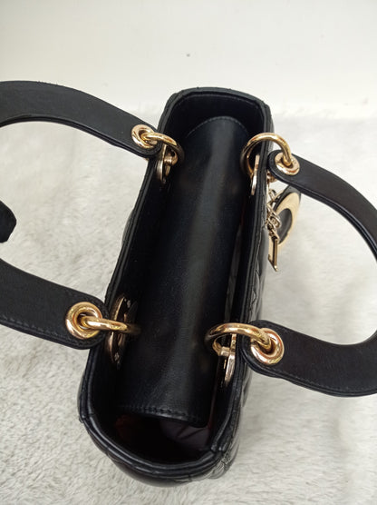 Lady Dior Small Lamb Black GHW 2018