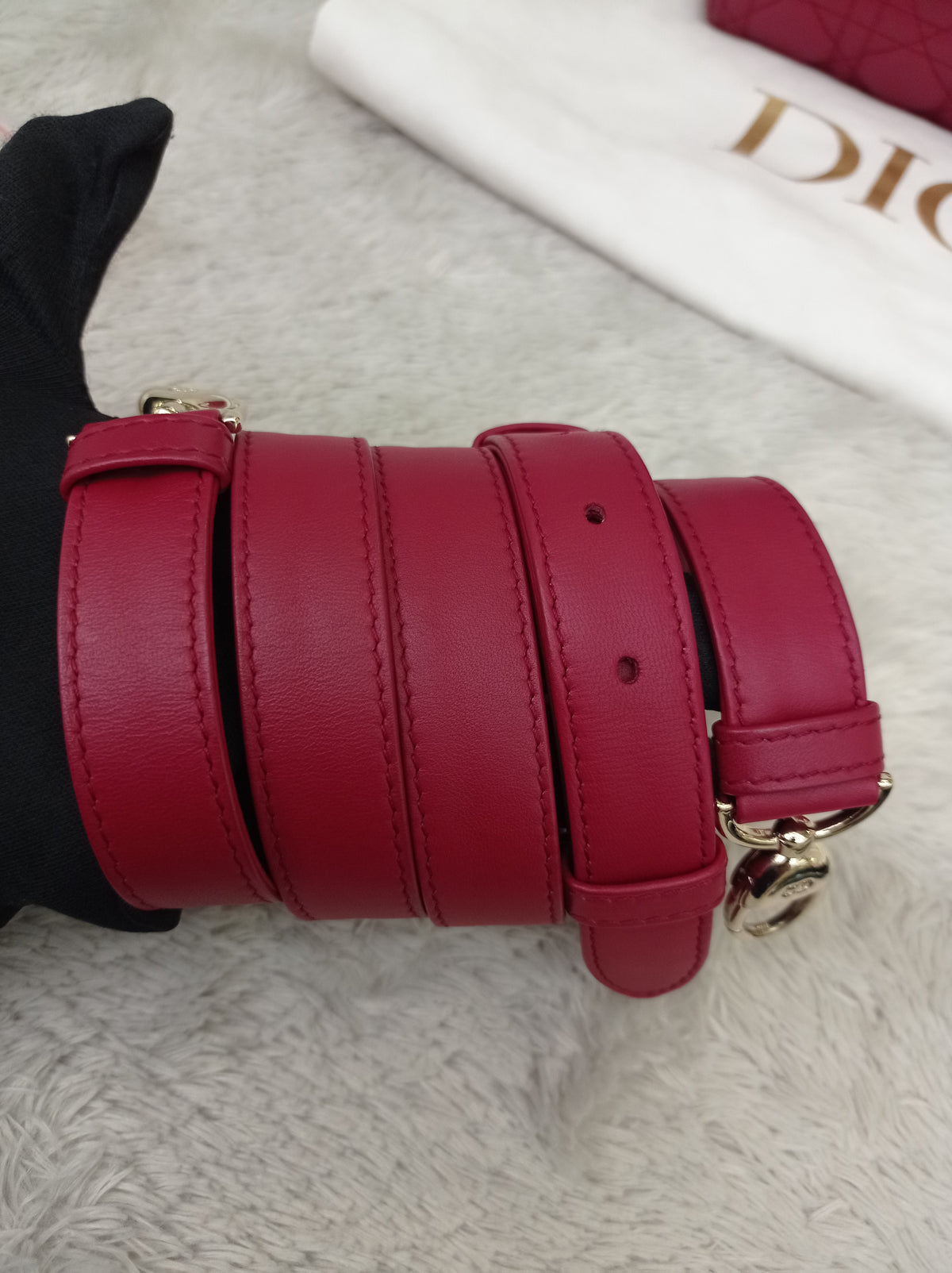 Lady Dior Medium Lamb Burgundy GHW 2020