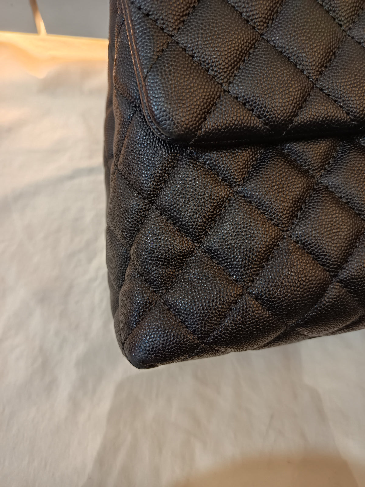 Chanel Coco Handle Large Caviar Black GHW #25