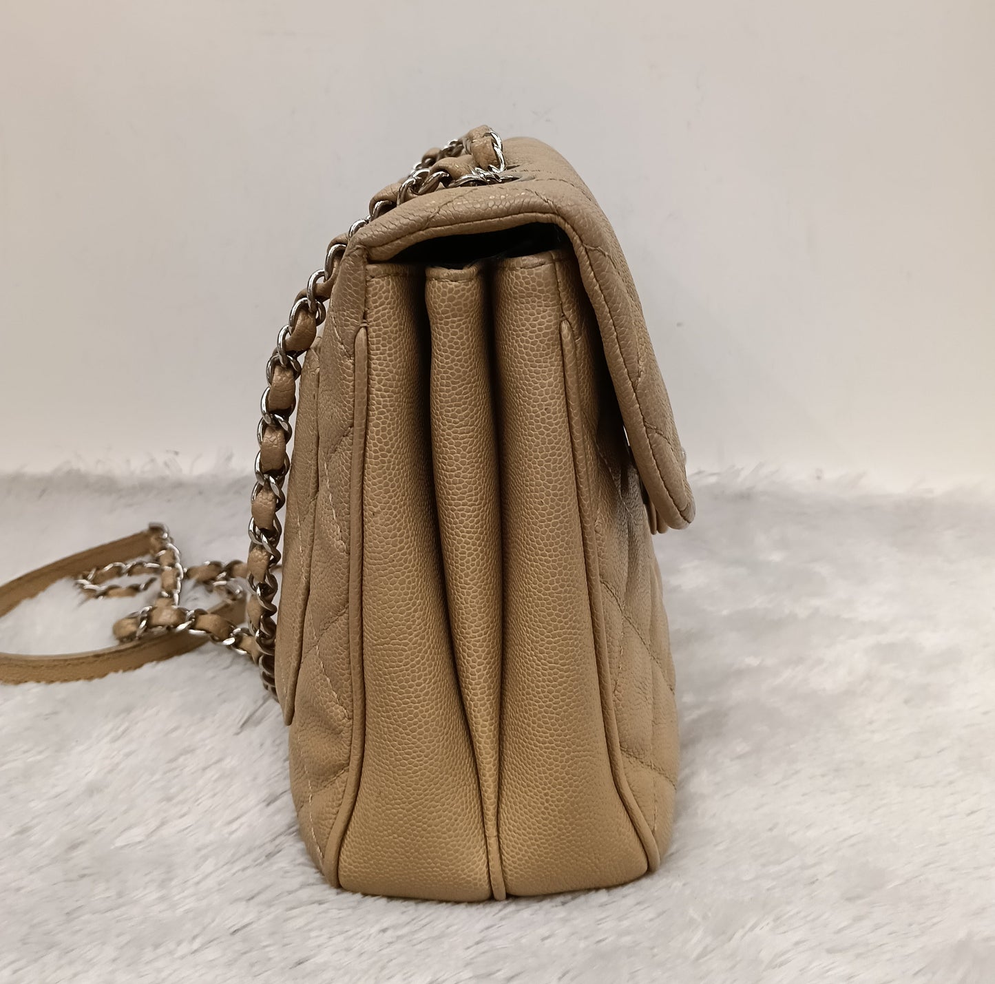 Chanel Medium Urban Companion Flap Caviar Beige SHW #25