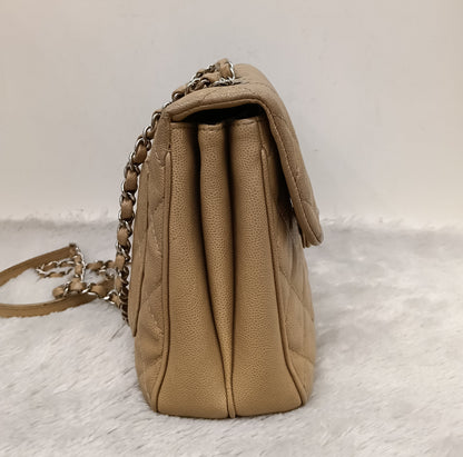 Chanel Medium Urban Companion Flap Caviar Beige SHW #25
