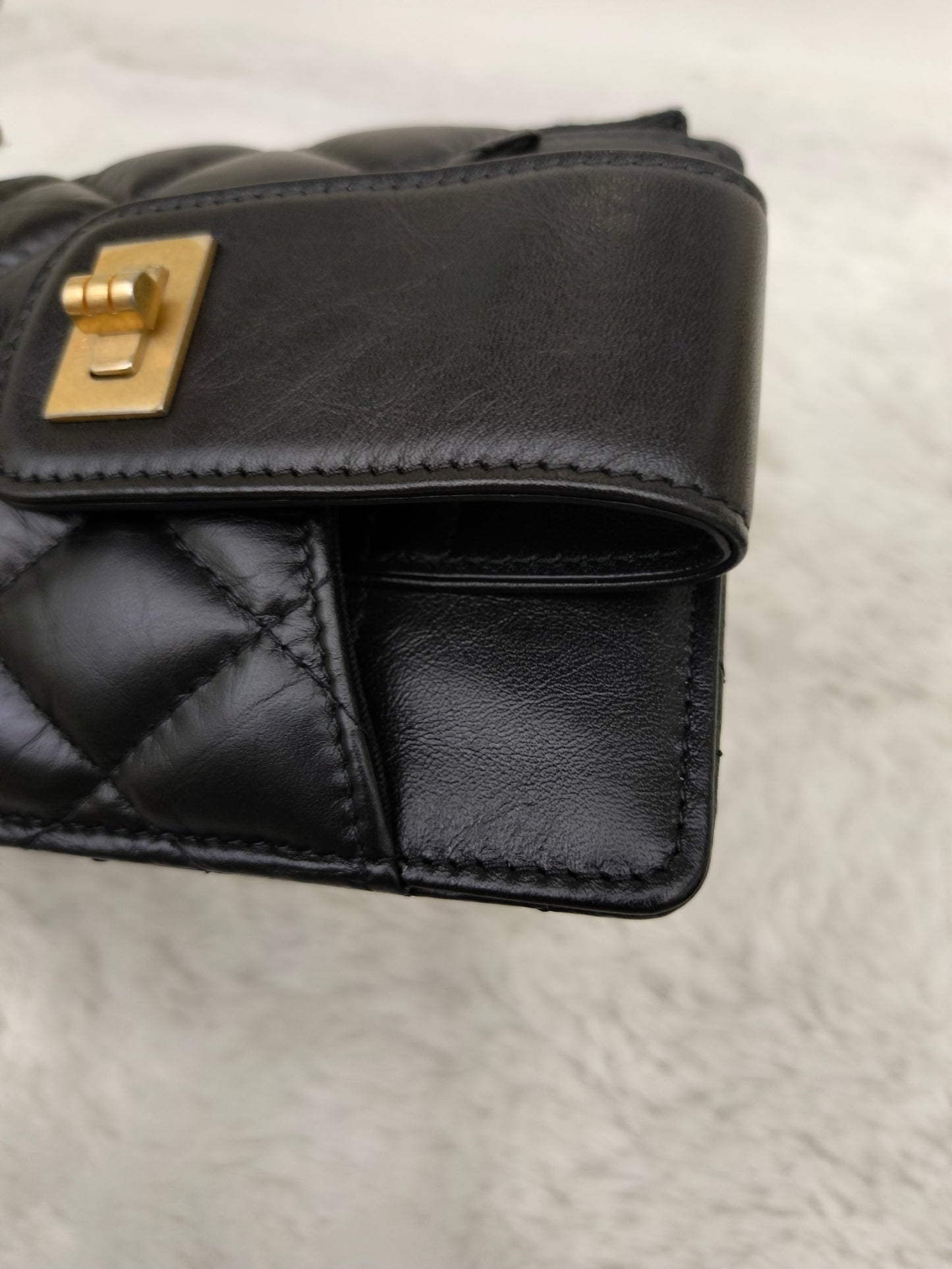 Chanel Reissue Phone Case Small Calfskin Black GHW #30