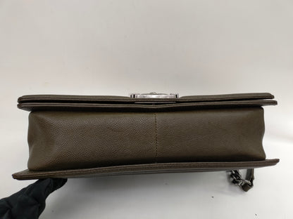 Chanel Boy 28 Caviar Khaki RHW #23