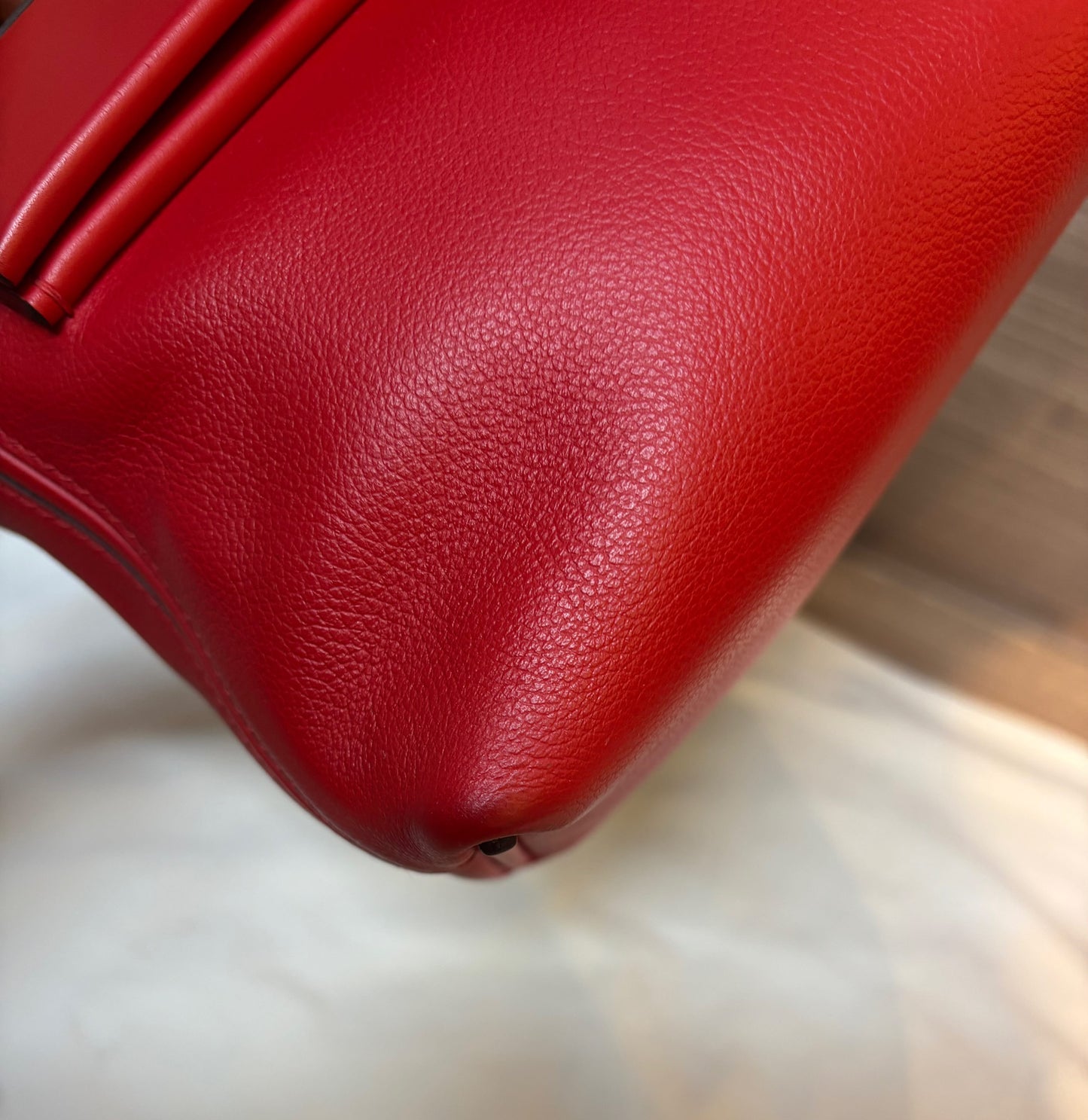 Hermes 2424 Mini Evercolour Swift Rouge De Coeur GHW #Y