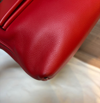 Hermes 2424 Mini Evercolour Swift Rouge De Coeur GHW #Y