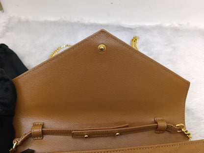 YsL WOC 22 Matelasse Monogramme Grained Caramel GHW 2021